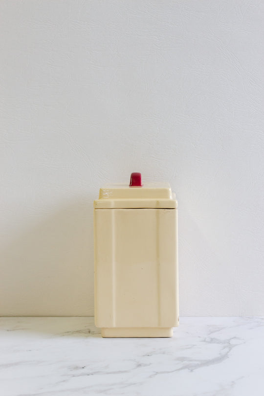 art deco french set of 5 kitchen cannisters