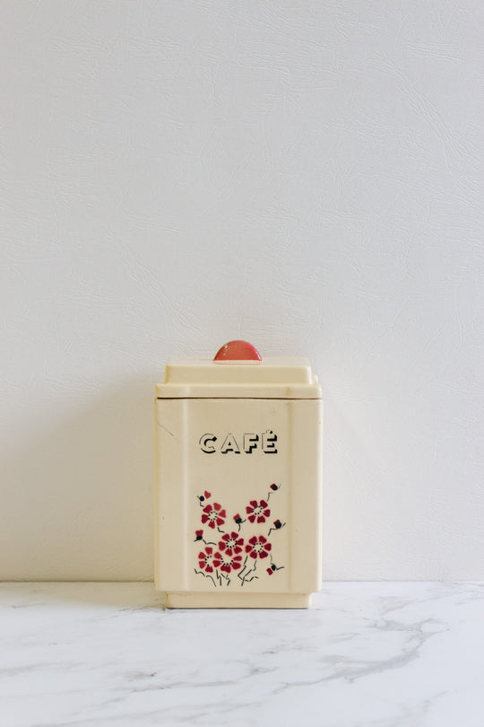 art deco french set of 5 kitchen cannisters