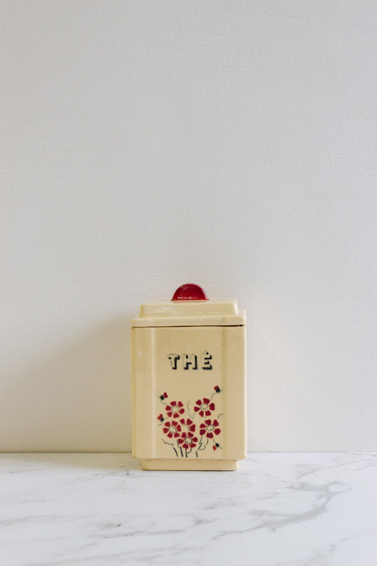 art deco french set of 5 kitchen cannisters