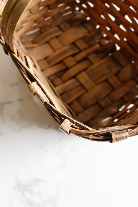 vintage french market basket