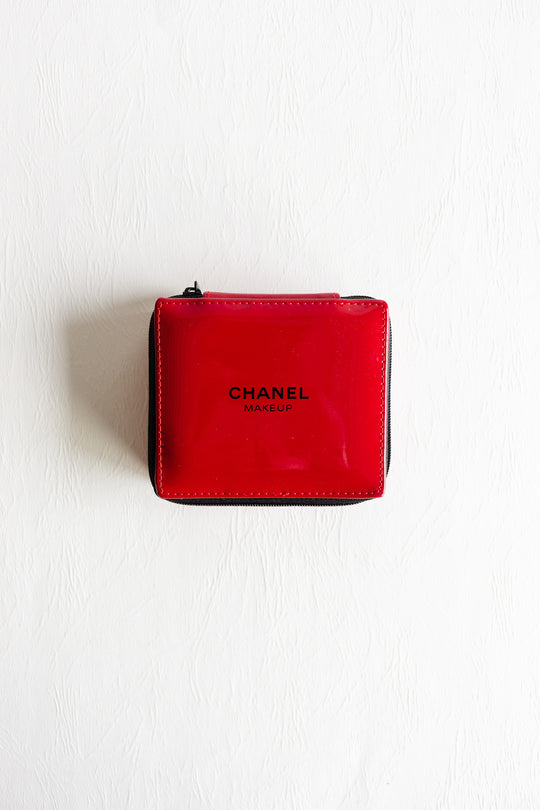 discontinued Chanel red makeup case