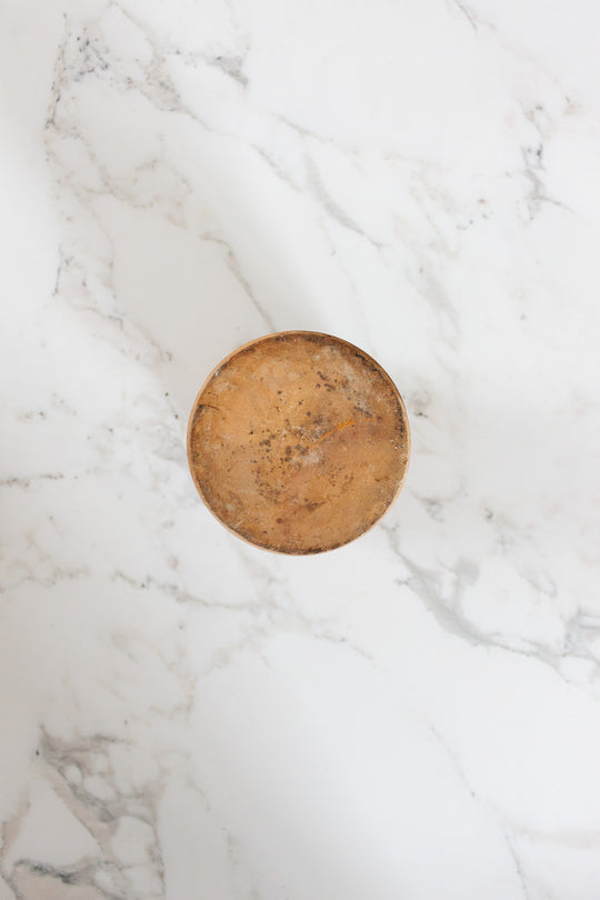 antique french cylindrical terra cotta vase