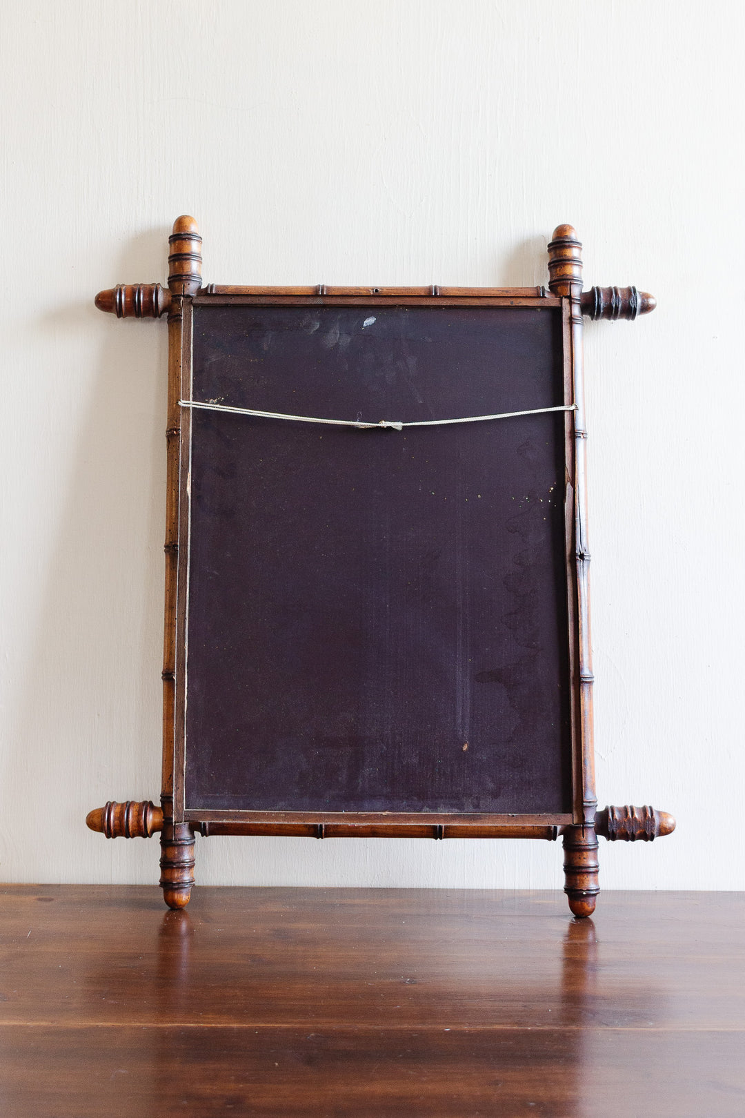1930s french faux bamboo mirror