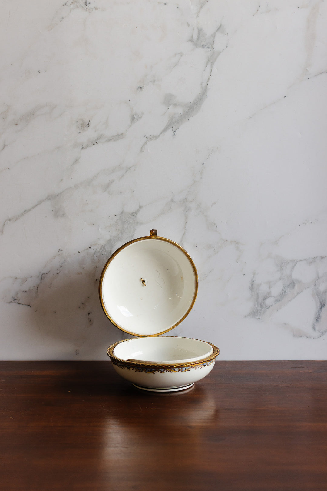 19th century french gien hinged porcelain box circa 1870s