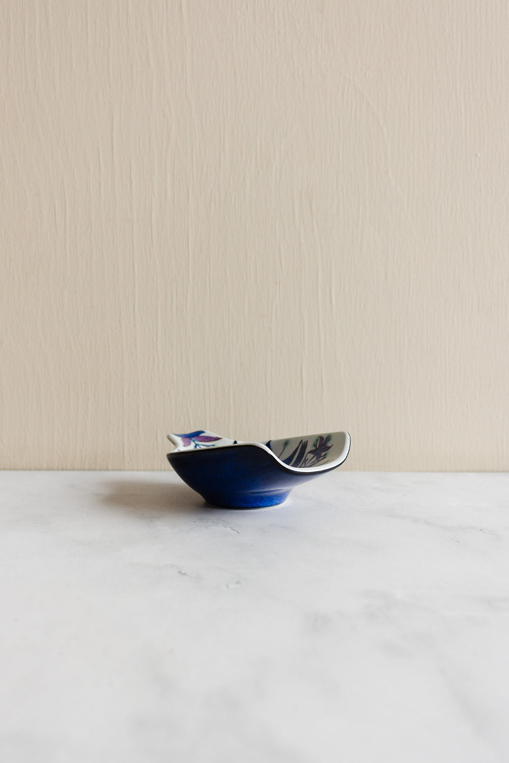 vintage Copenhagen hand painted "fajance" spoon rest