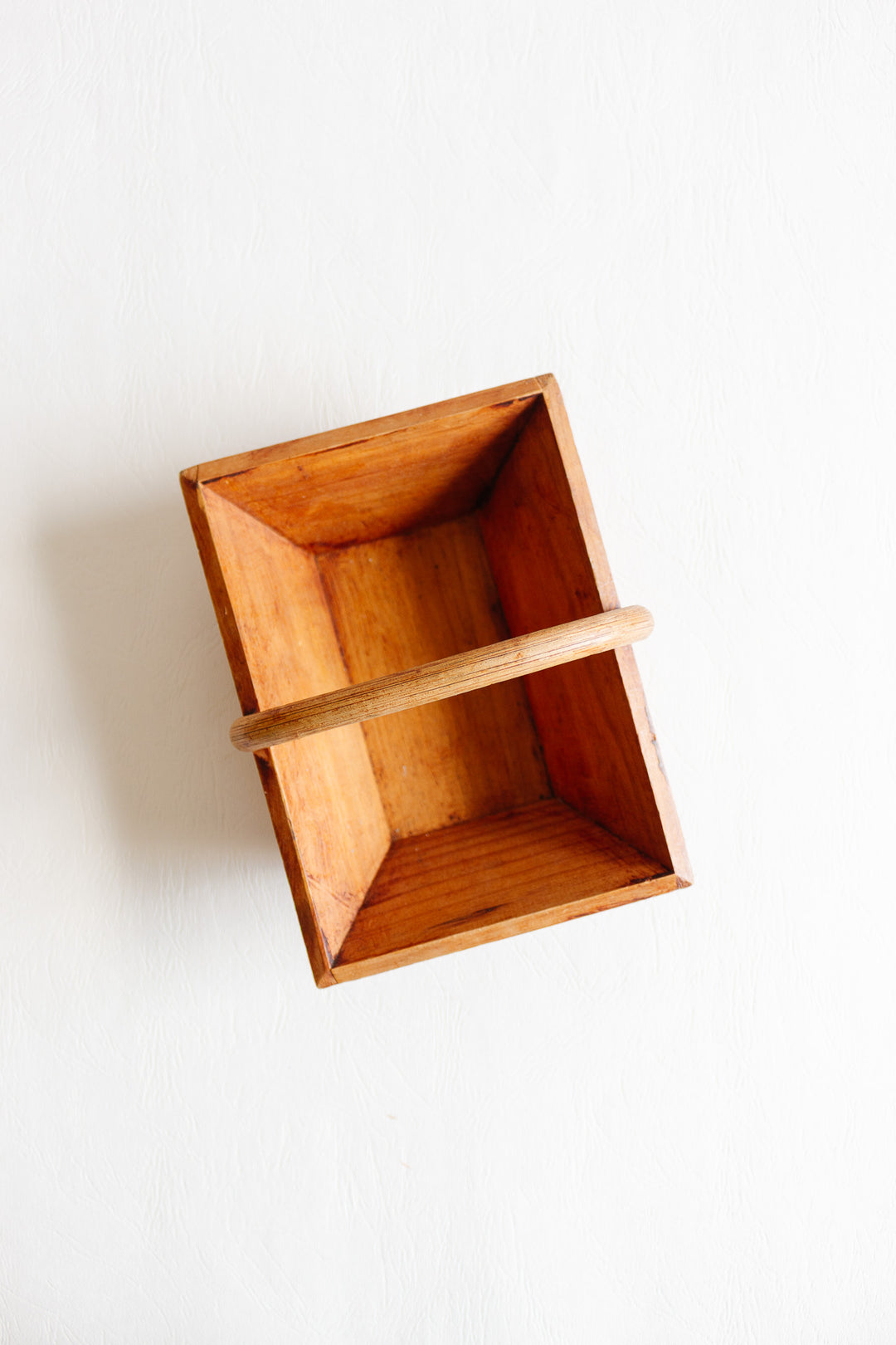 antique french mini wooden garden trug