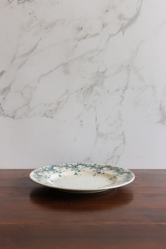 antique french transferware plate
