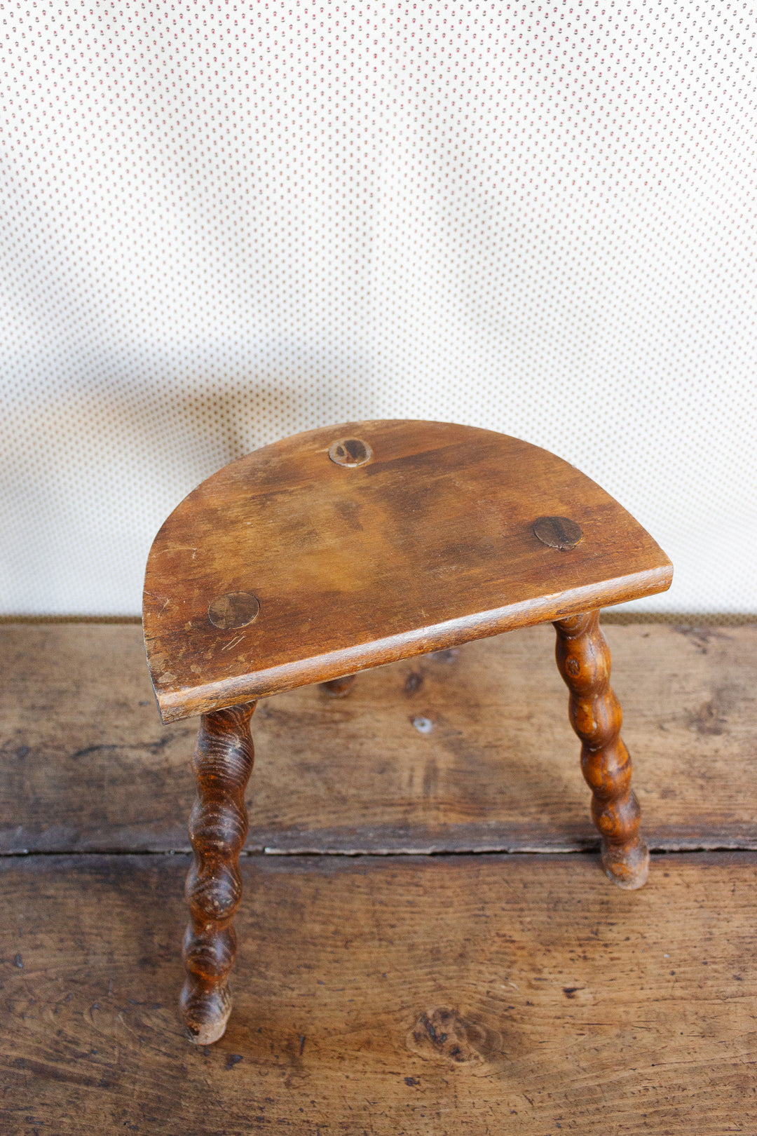 vintage french bobbin leg stool