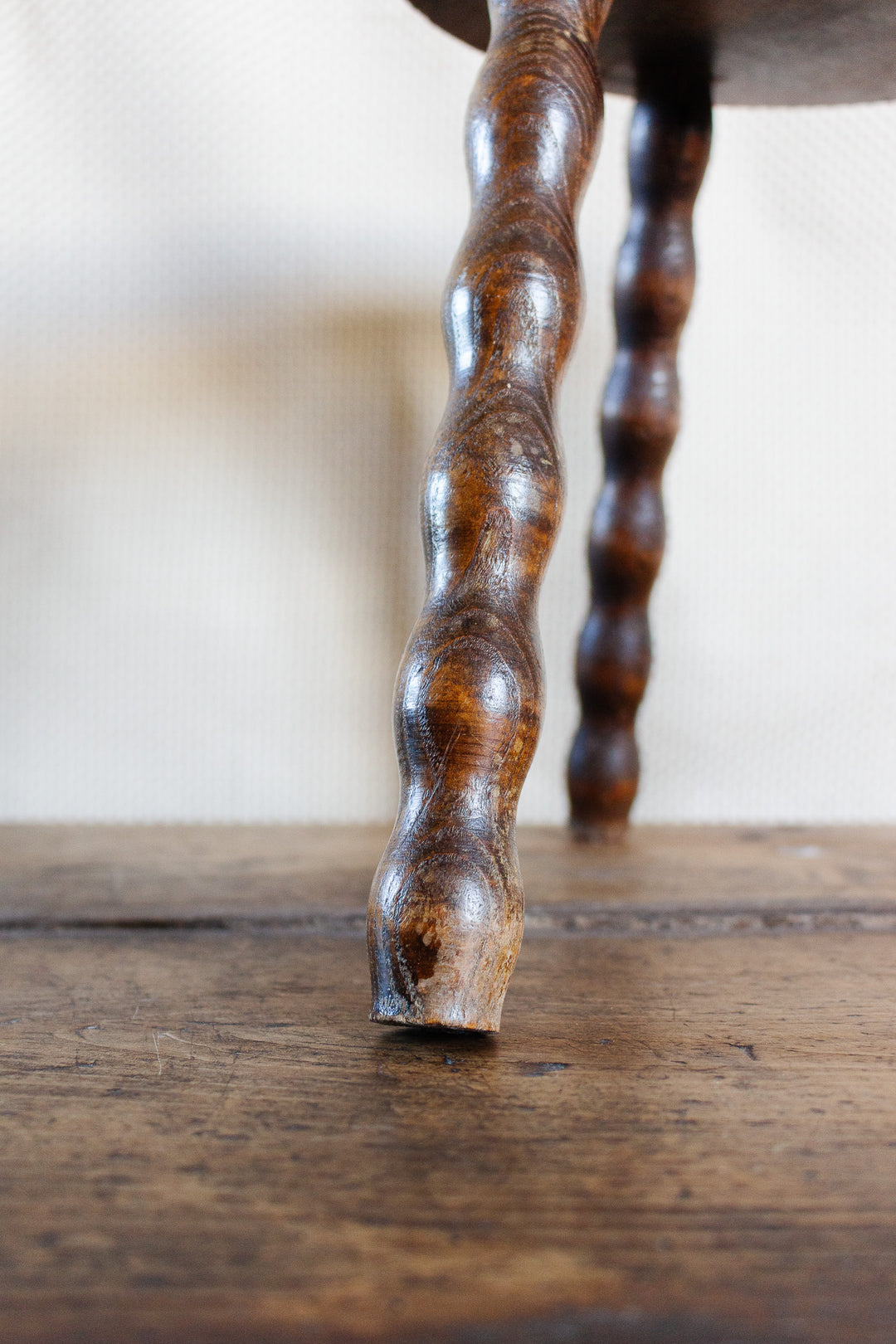 vintage french bobbin leg stool