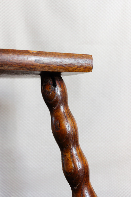 vintage french bobbin leg stool