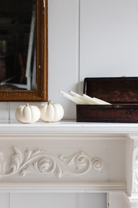 antique french wooden domed glove box