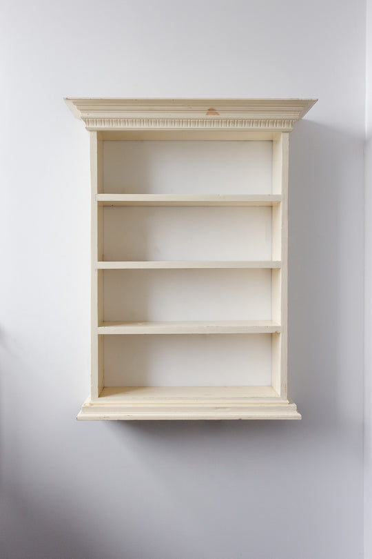 vintage farmhouse wall mounted wood shelf