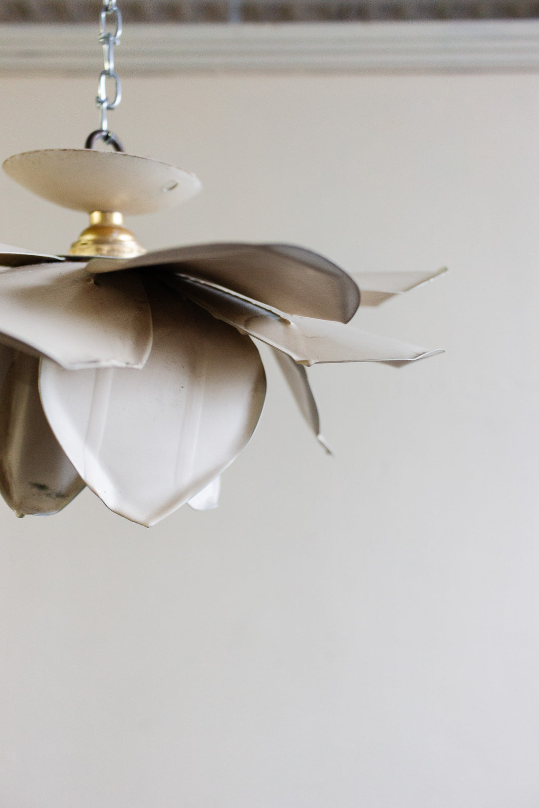 french midcentury floral pendant lamp