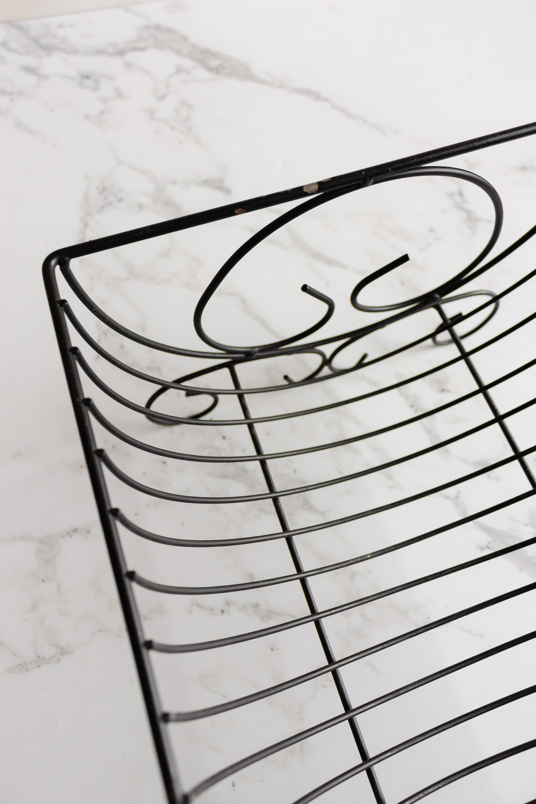 vintage french metal dish rack