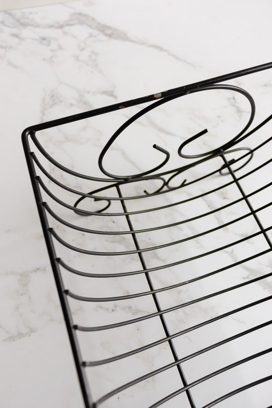 vintage french metal dish rack