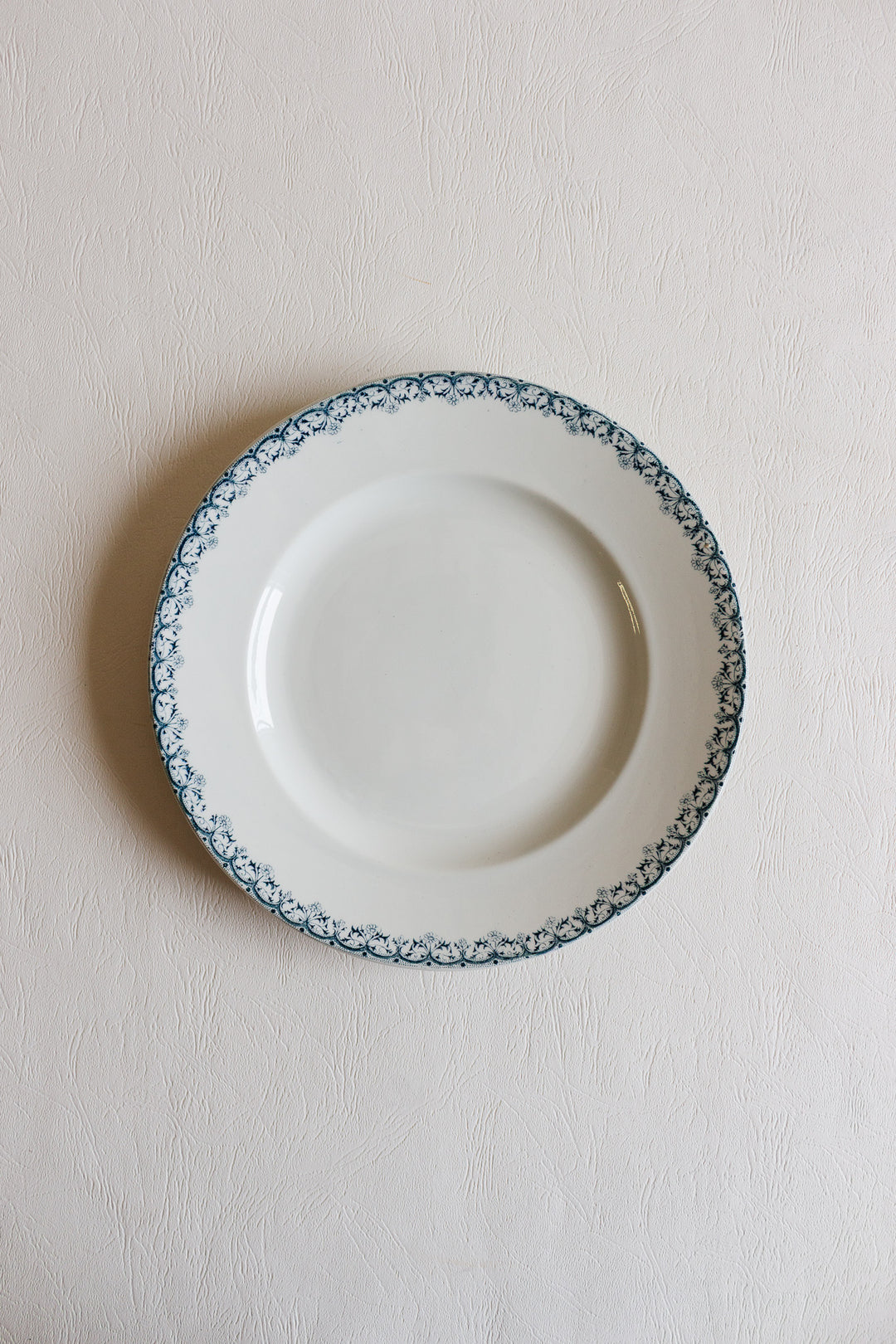 antique french st. amand transferware dish set