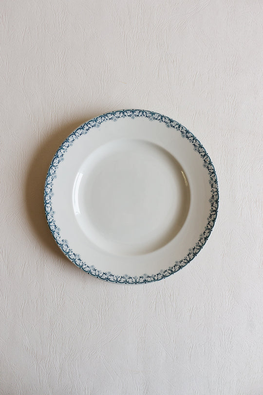 antique french st. amand transferware dish set