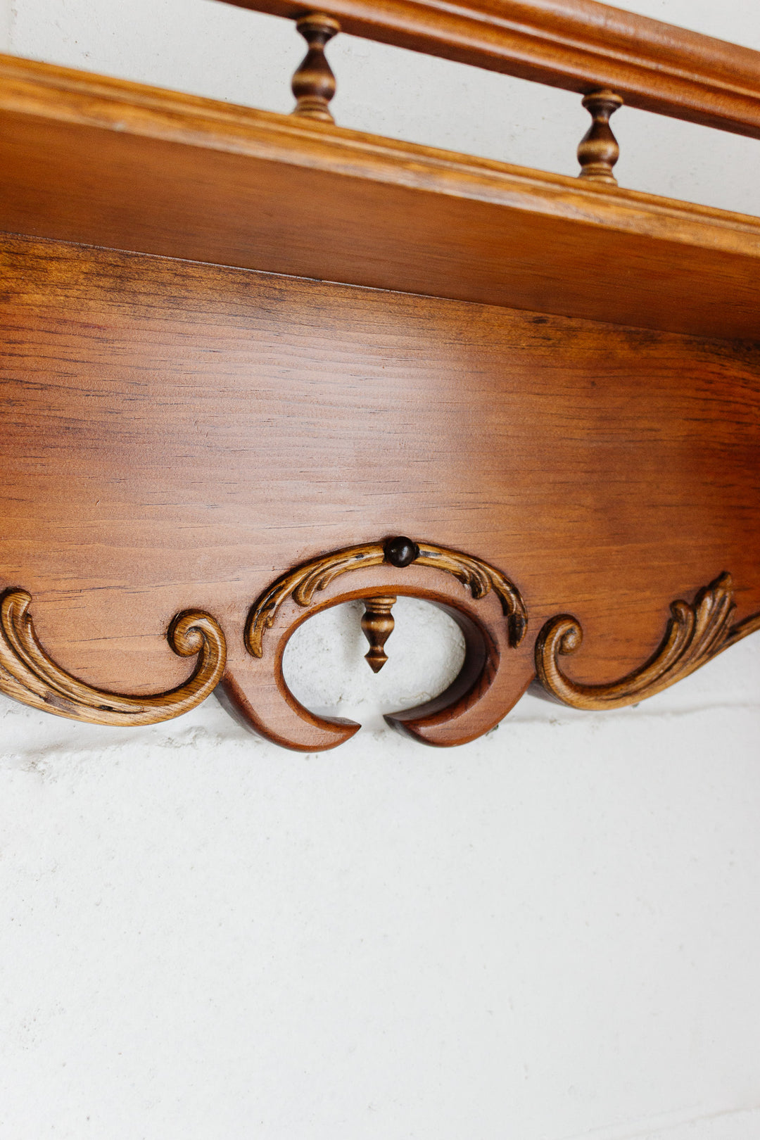 mid-century neo classical style wall mounted shelf