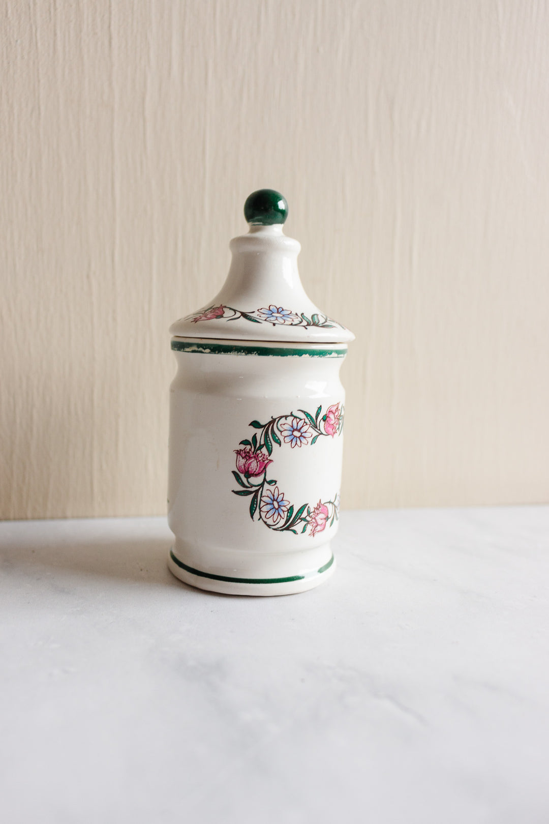 vintage french "moutarde de parizot" lidded mustard pot with spoon