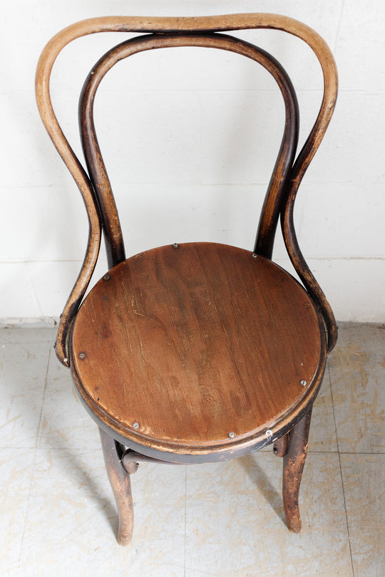 antique french j&j kohn chair