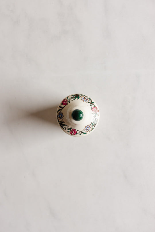 vintage french "moutarde de parizot" lidded mustard pot with spoon