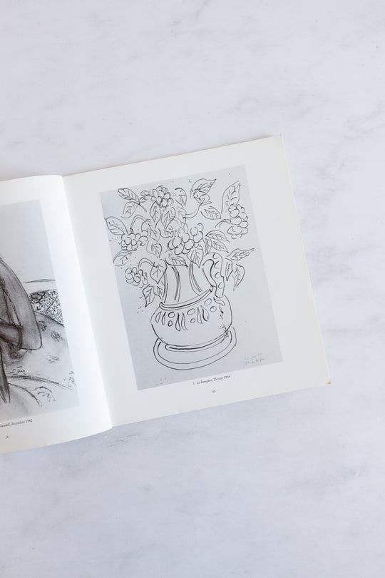 vintage french art book, “henri matisse: dessins”