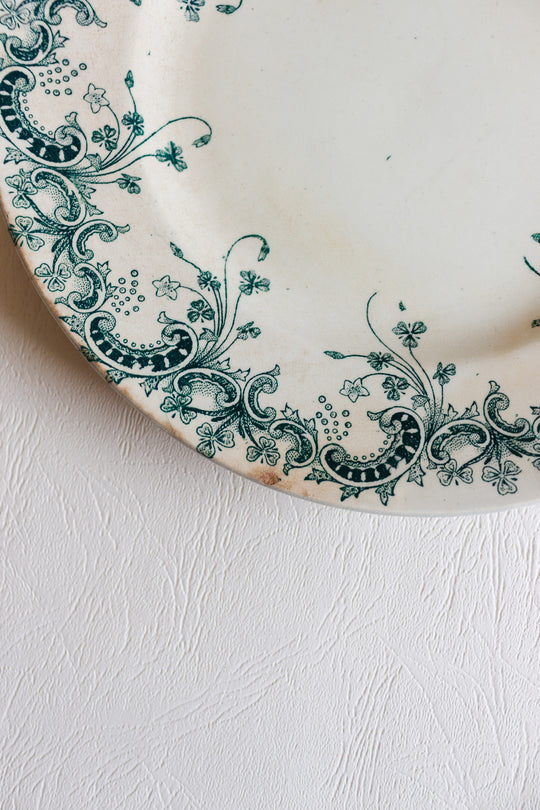 antique french transferware plate