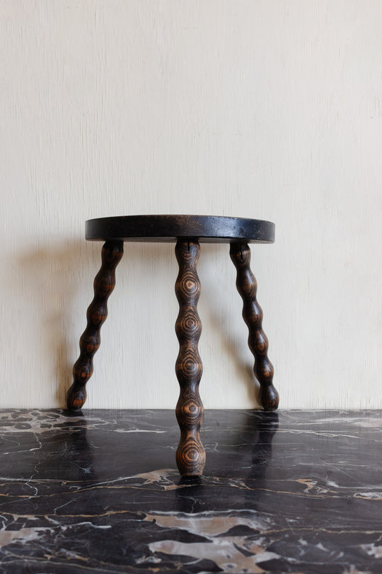 vintage french bobbin stool