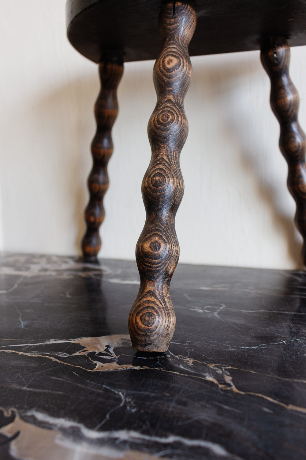 vintage french bobbin stool