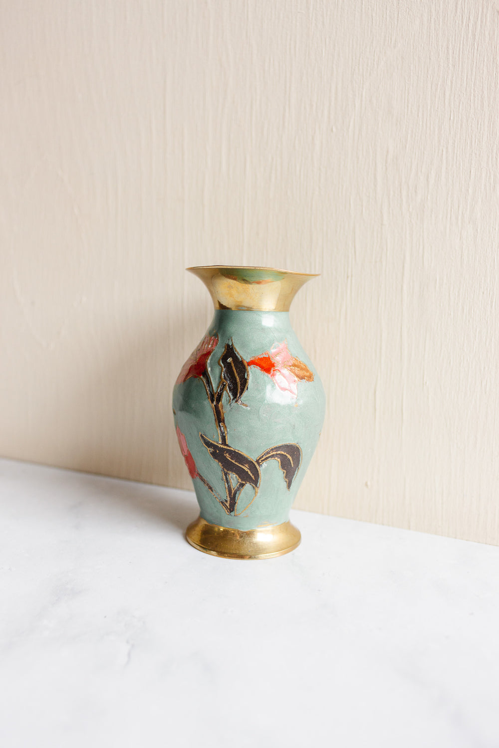 vintage french cloisonné bud vase