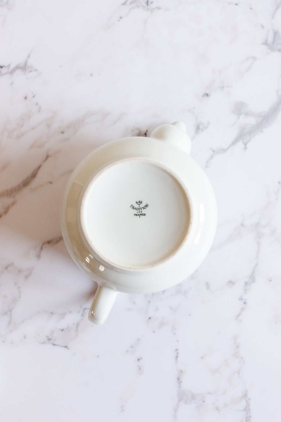 vintage French porcelain tea pot, 1 L
