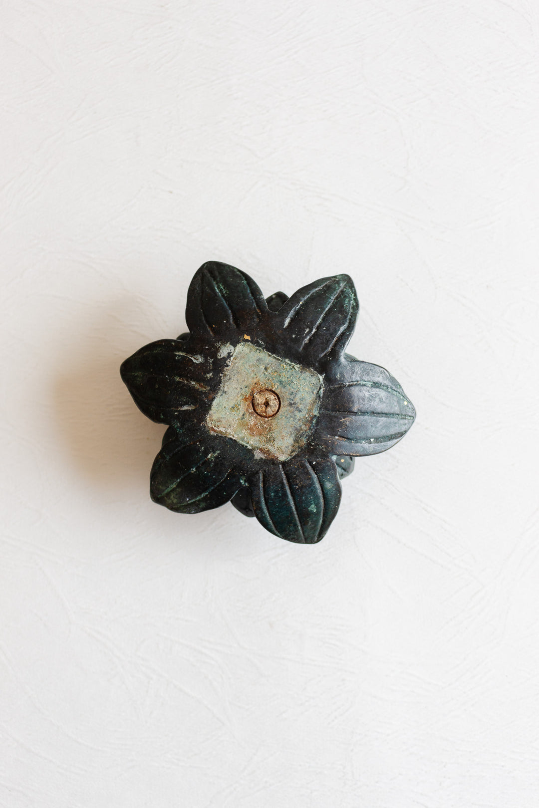 pair or vintage french floral candle holders