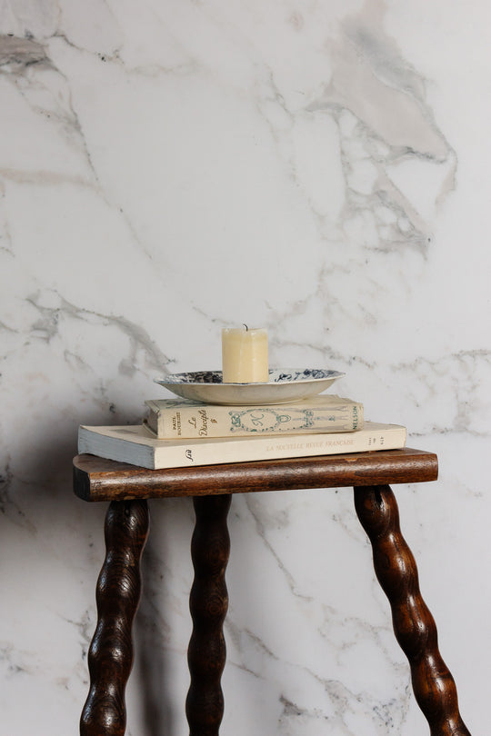 vintage french bobbin leg stool