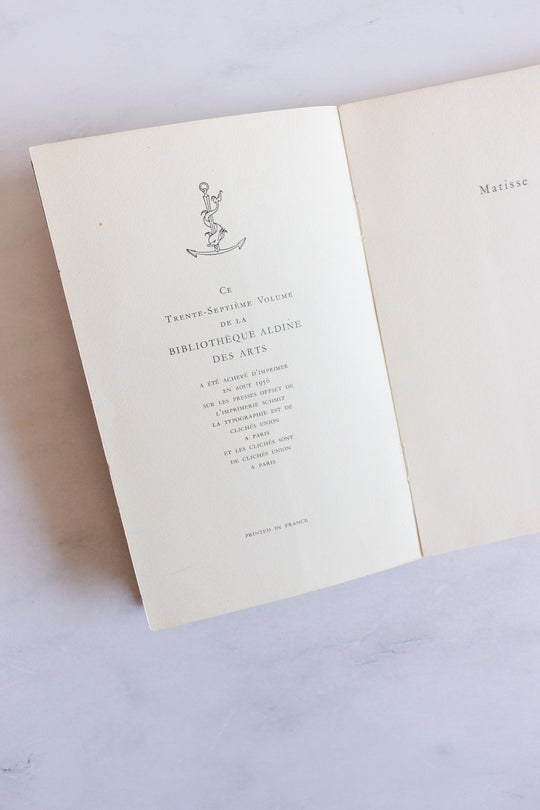 rare midcentury French art book, "Henri matisse: dessins"