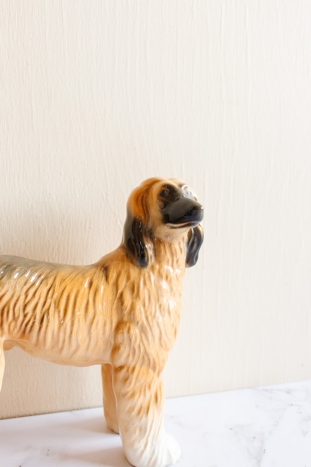 vintage English porcelain afghan hound figurine