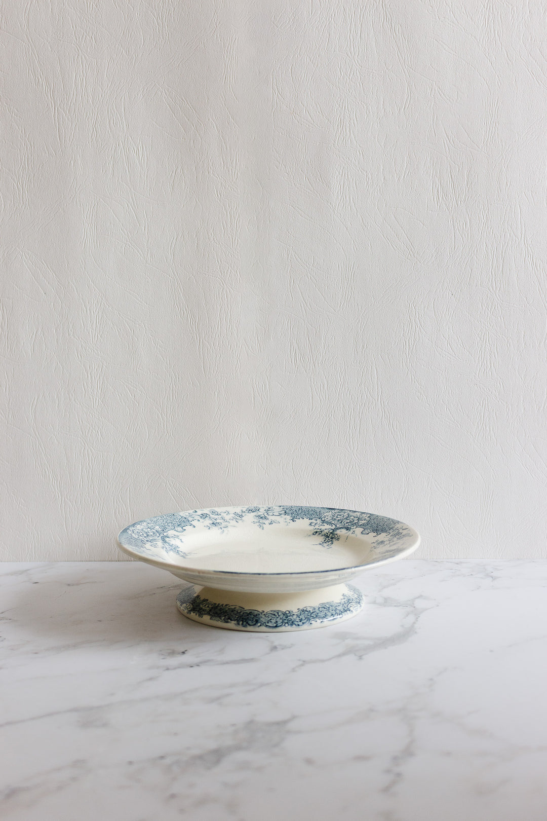 antique french choisy le roi transferware compotier