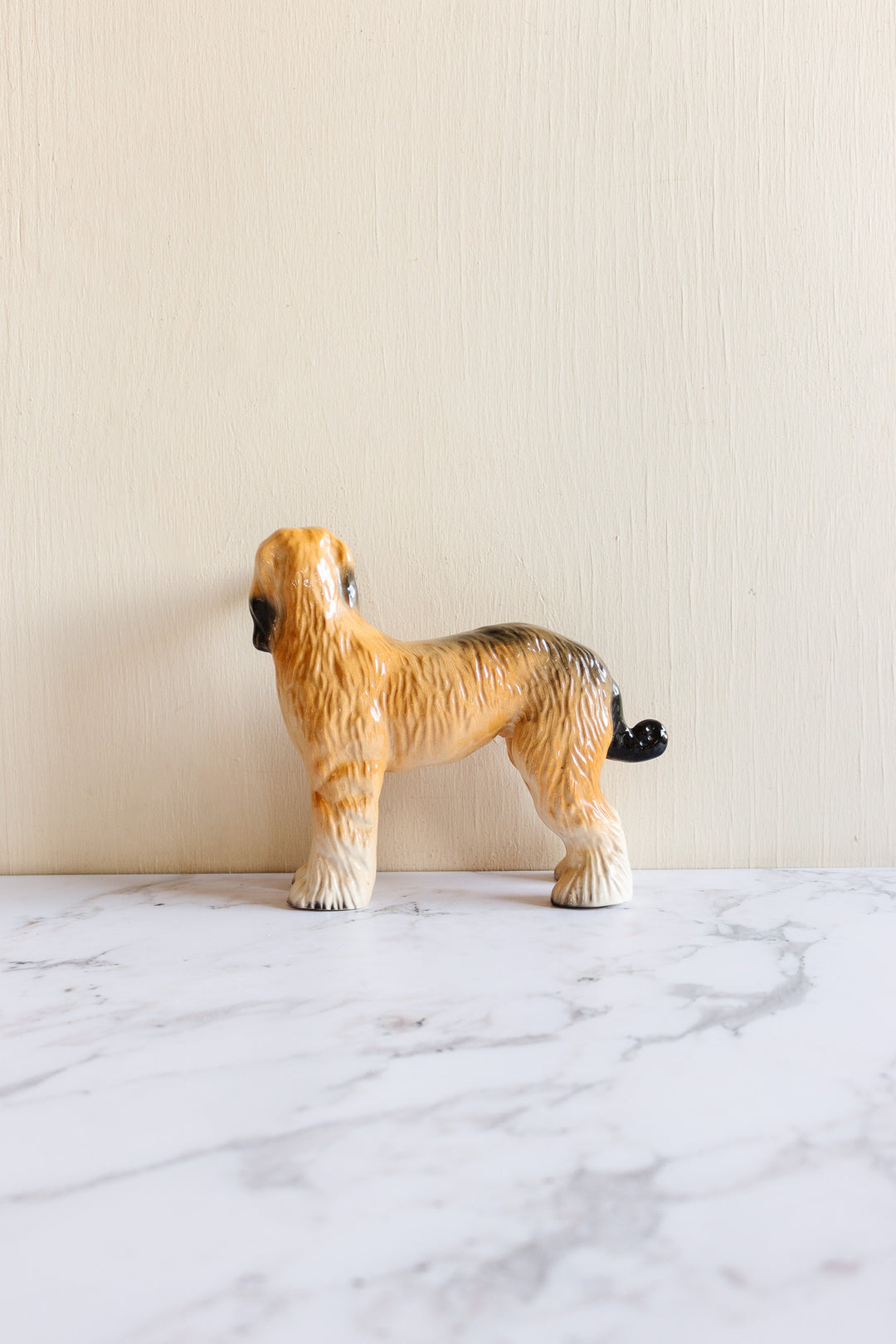 vintage English porcelain afghan hound figurine