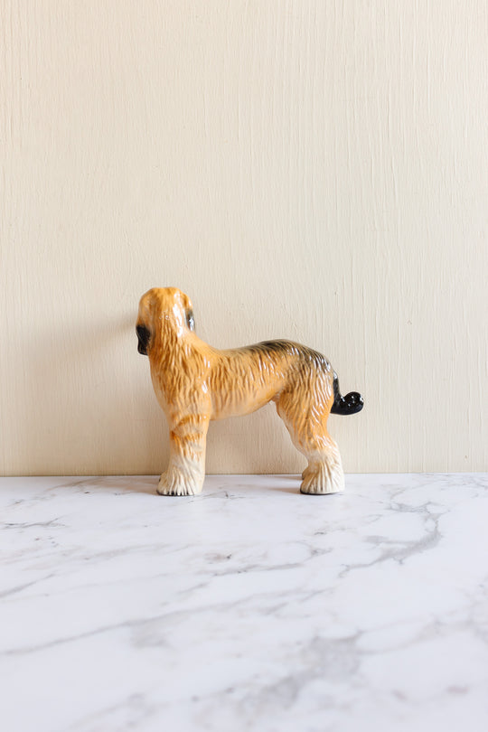 vintage English porcelain afghan hound figurine