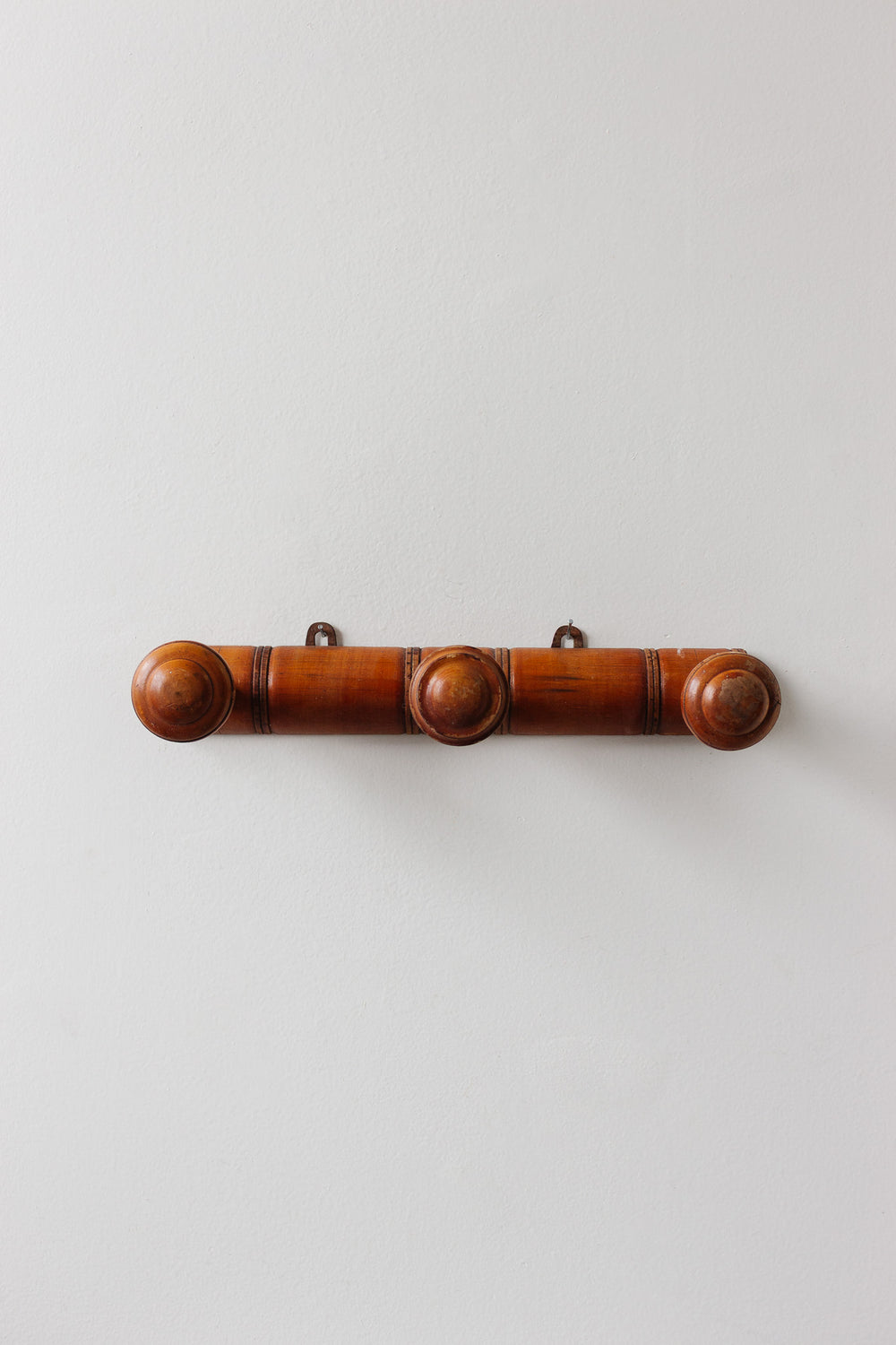1930s french faux bamboo 3 prong patère