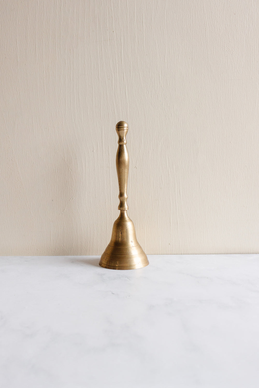 vintage french brass hand bell