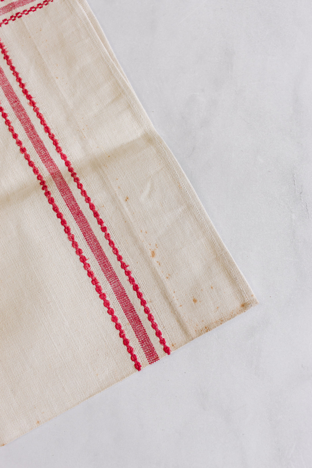 vintage french monogrammed "RH" tea towels