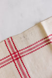 vintage french monogrammed "RH" tea towels
