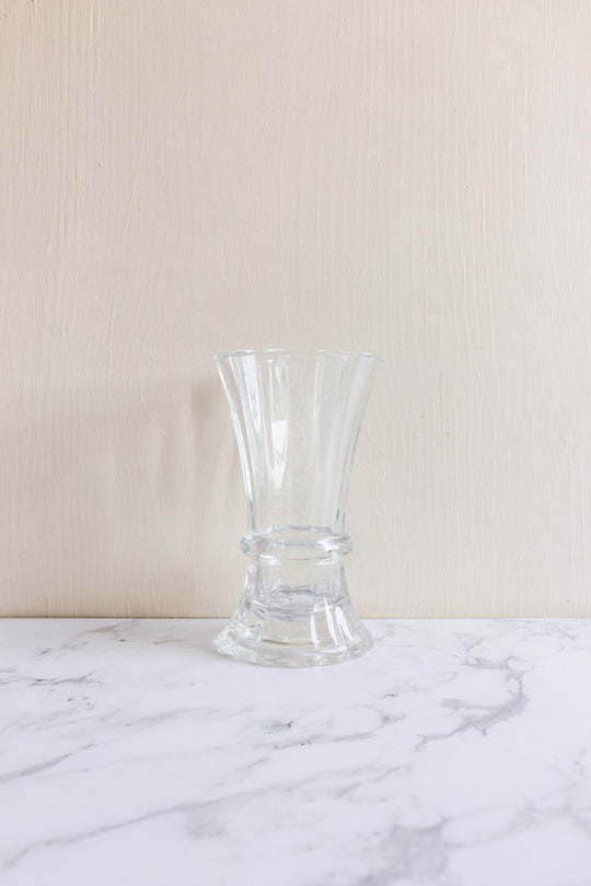 vintage french glass florist's vase