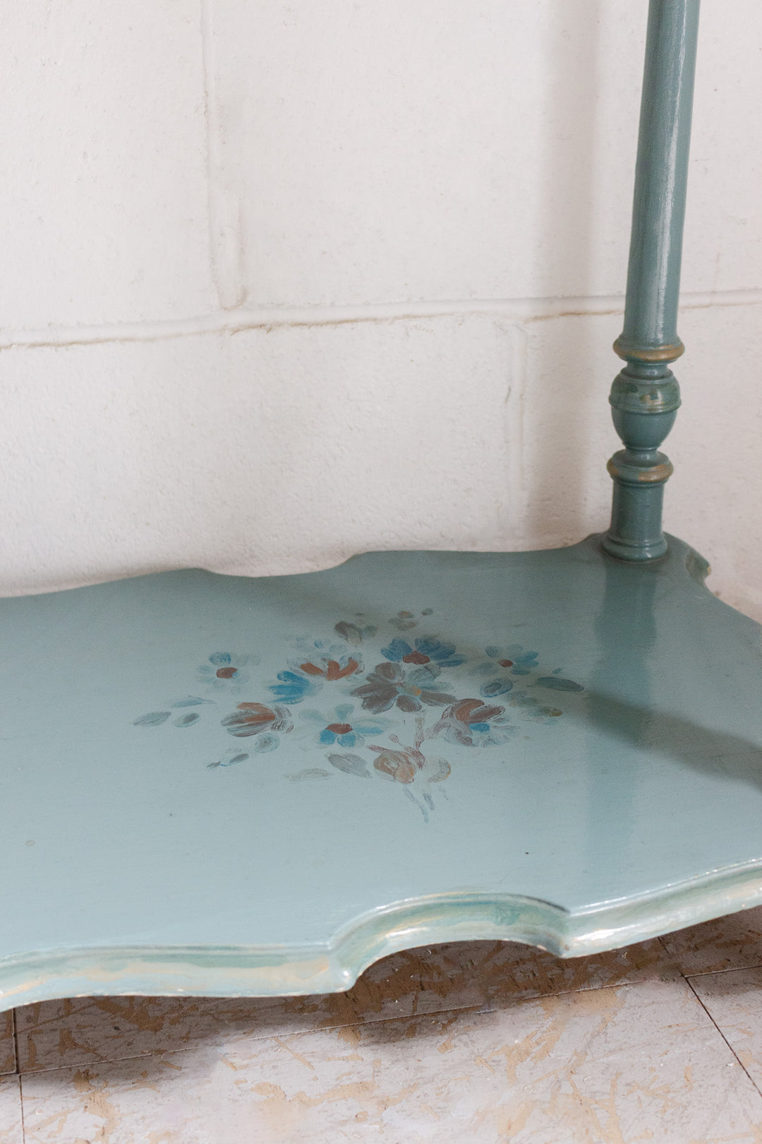 vintage french robin's egg blue "table à ouvrage"