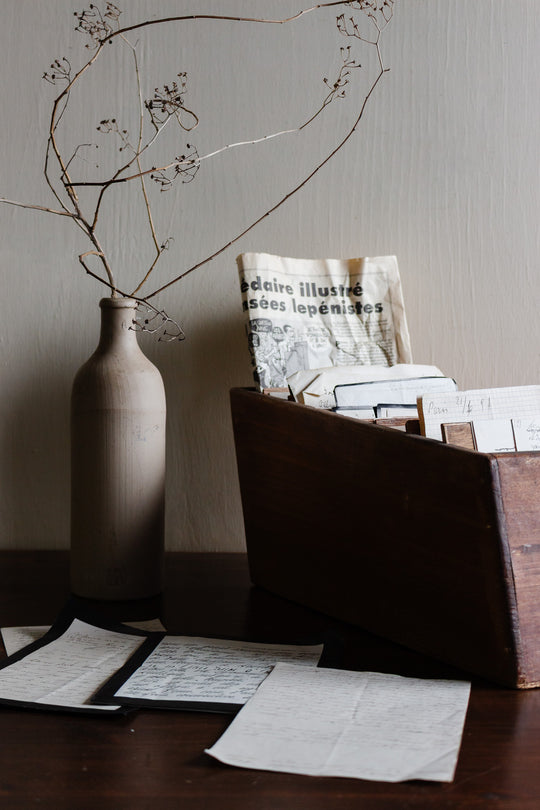 antique french wooden boîte à lettres