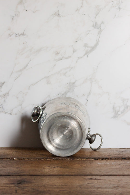 vintage french aluminum Taittinger champagne bucket