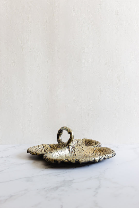 vintage french trefoil dish