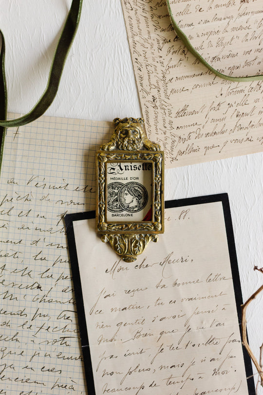 early 20th century french brass photo frame
