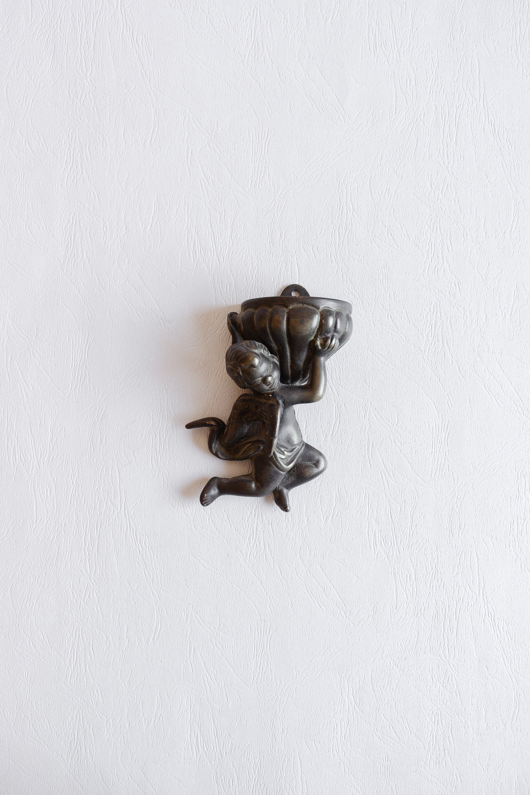 antique french cherub wall mounted planter
