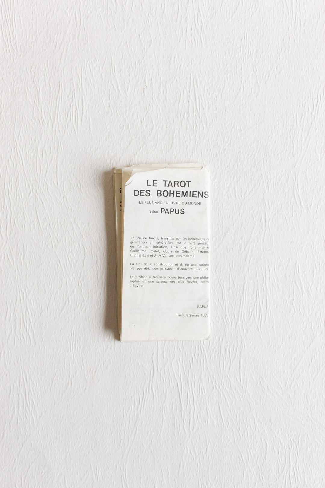 tarot bohémien après papus